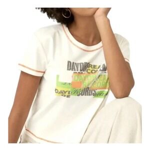 Daydreamer Records Ransom Note Shrunken Tee Small